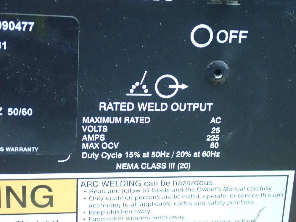 Miller 225a Thunderbolt 225 Welder - Thunderbolt 225