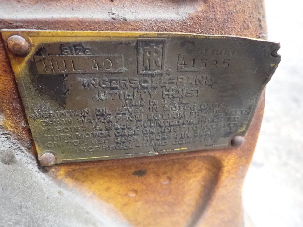 Ingersoll Rand Pneumatic Winch - Hol40