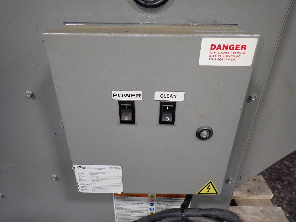 United Air Specialists 3 Hp Dust Collector - Vf-1500-c43uss