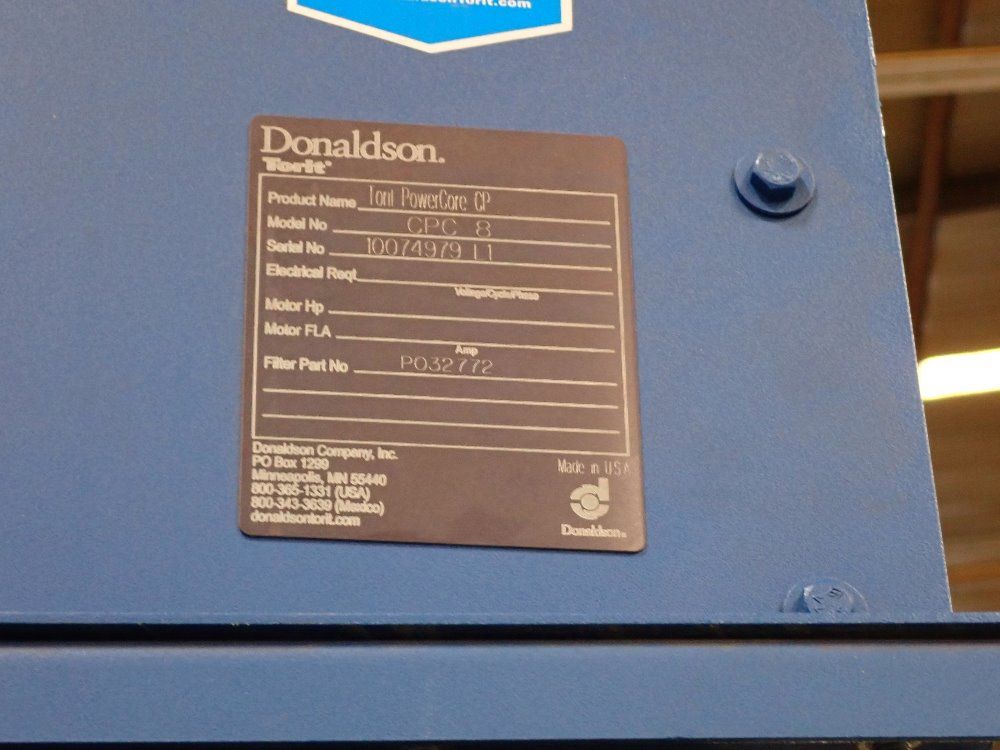 Donaldson Dust Collector - Cpc 8