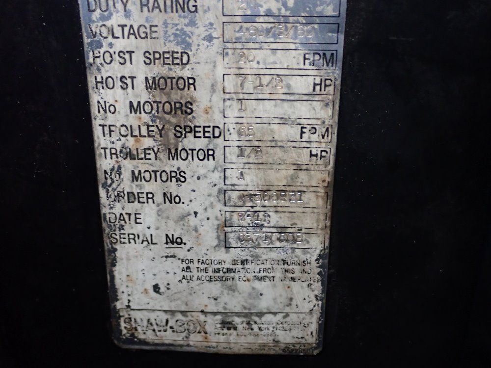 Shaw-box 5 Ton Cable Hoist - Wb3m