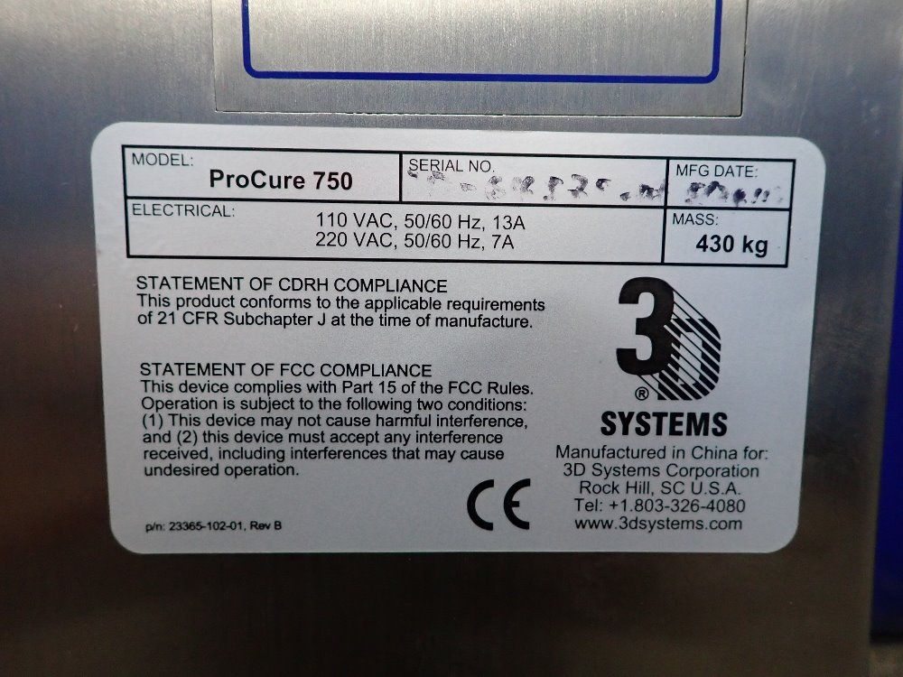 3d Systems 3d Printer - Procure 750