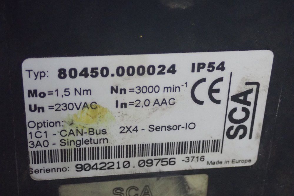 Sac Servo Motor - 80450.000024