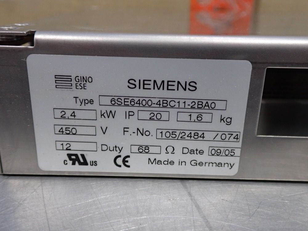 Siemens Braking Resistor - Gse6400-4bc11-2bao