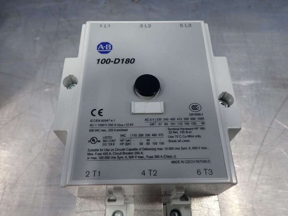 Allen-bradley Motor Contactor - 100-d180