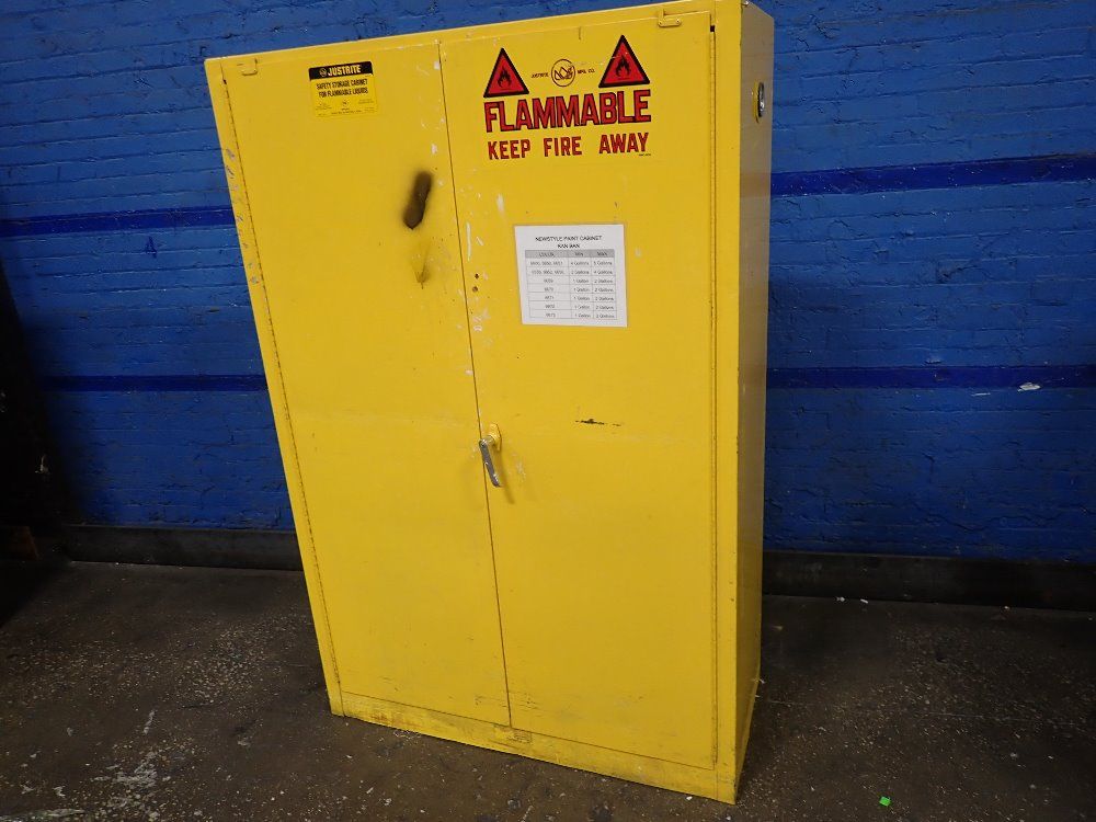 Justrite 45 Gallons/17" X 41" X 61" Id Flammable Storage Cabinet - 25452