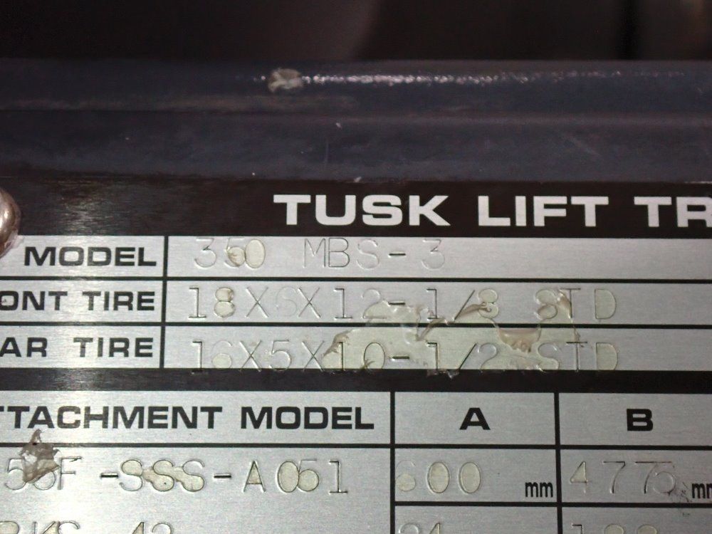 Tusk Lift 2800# Electric Forklift - 350-mbs-3