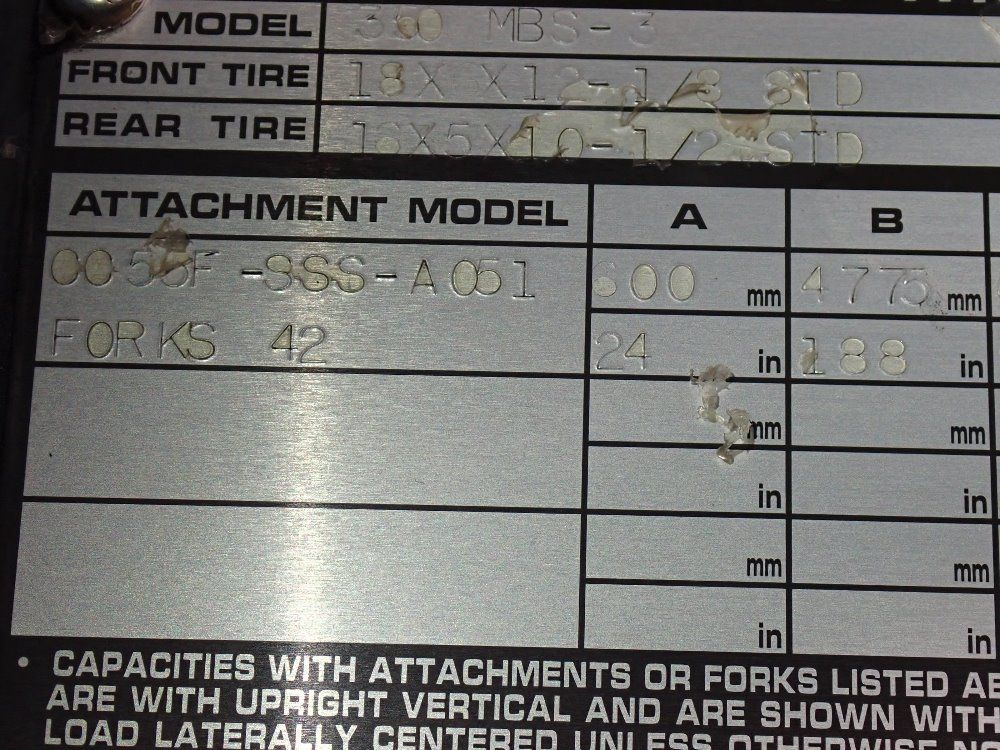 Tusk Lift 2800# Electric Forklift - 350-mbs-3