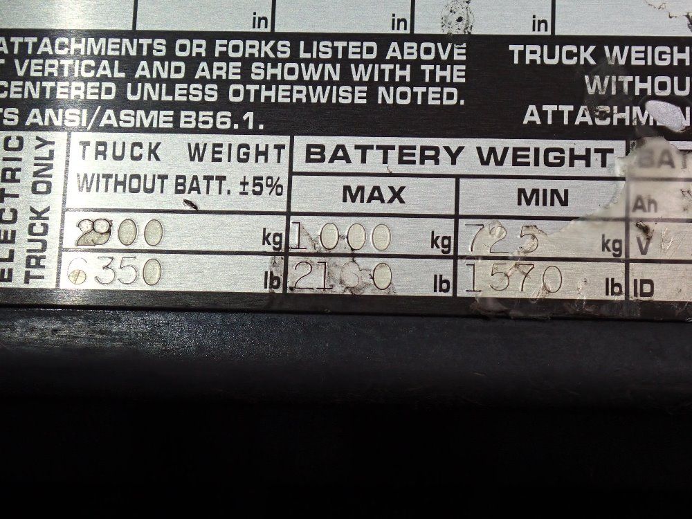 Tusk Lift 2800# Electric Forklift - 350-mbs-3