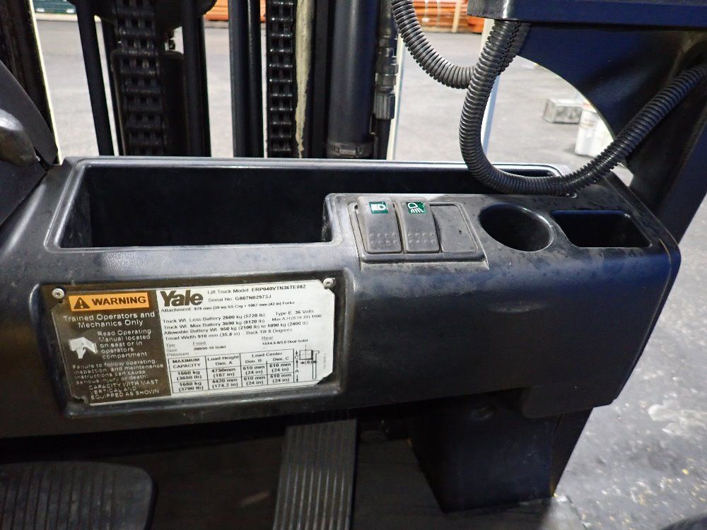 Yale 3650 Lbs Electric Forklift - Erp040vtn36te083