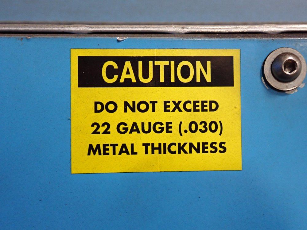 Roll Former Corp 20 Ga X 49" Roll Former - Uchannel