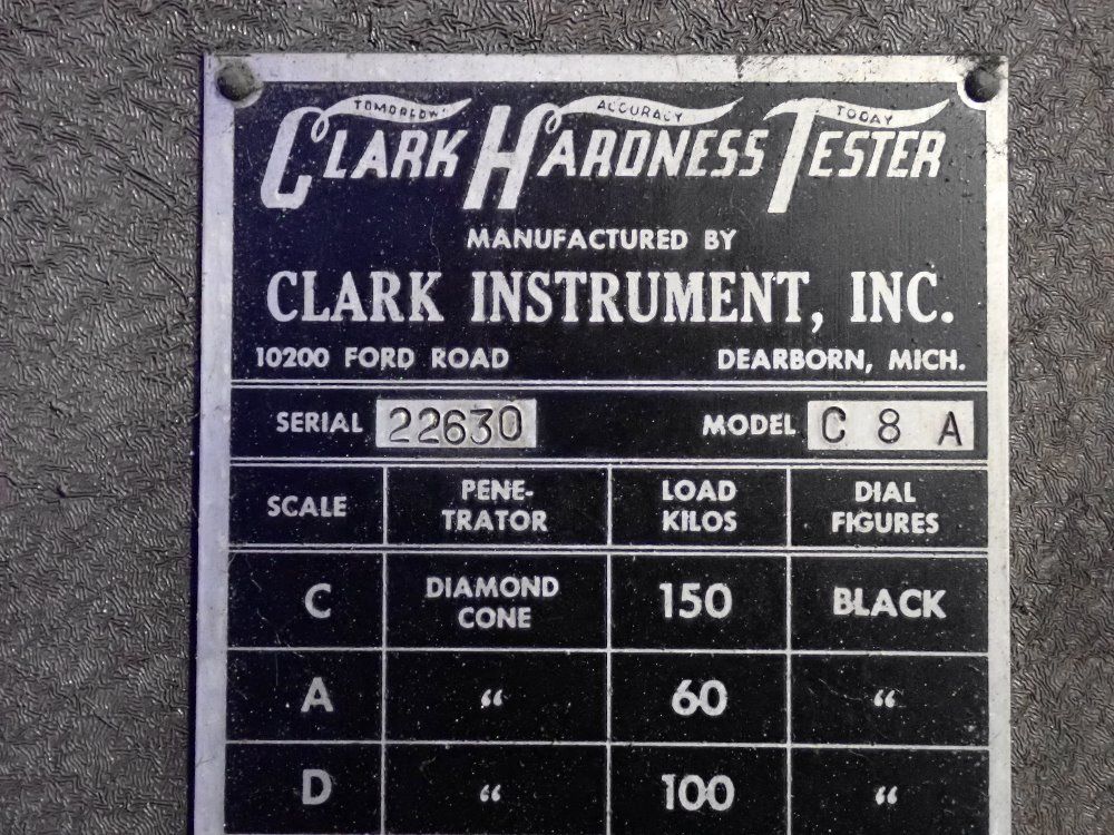 Clark Hardness Tester