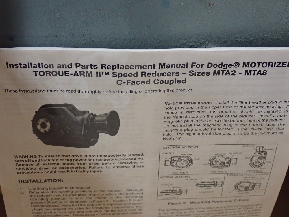 Dodge Speed Reducer - Mta4207h18t