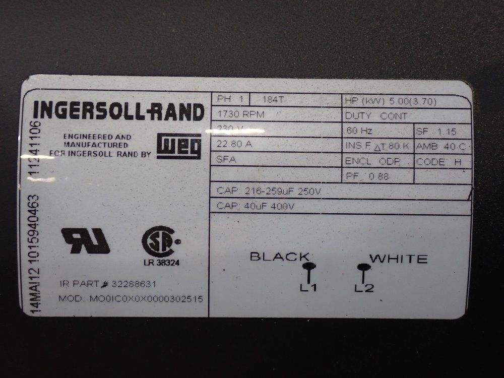 Ingersoll Rand 80 Air Compressor - 2475