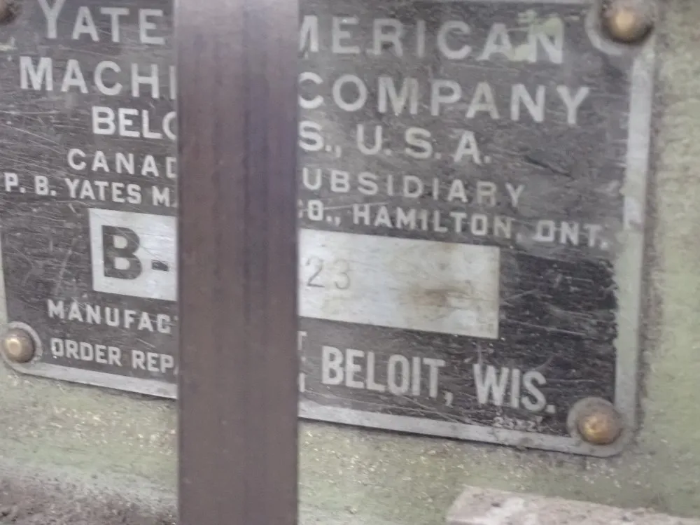 Yates American 3 Hp Straight Knife Sharpener - M138