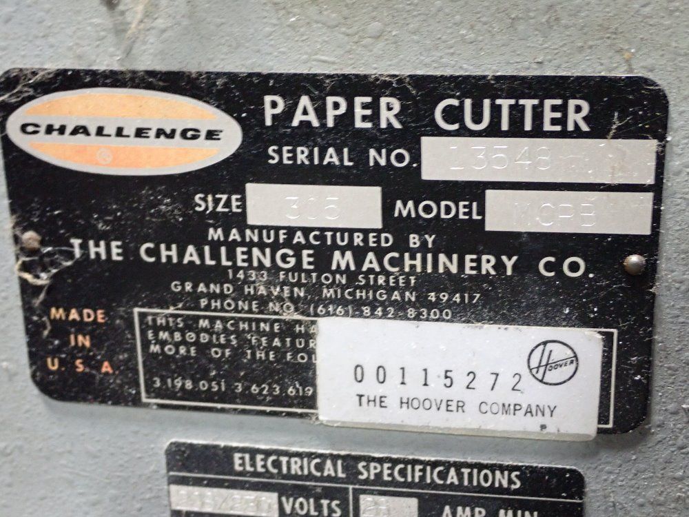 Challenge 30" Paper Cutter - Mcpb