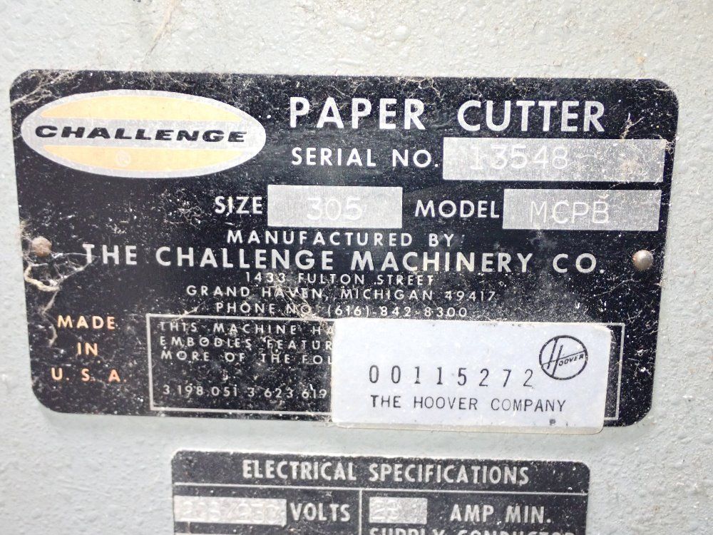 Challenge 30" Paper Cutter - Mcpb