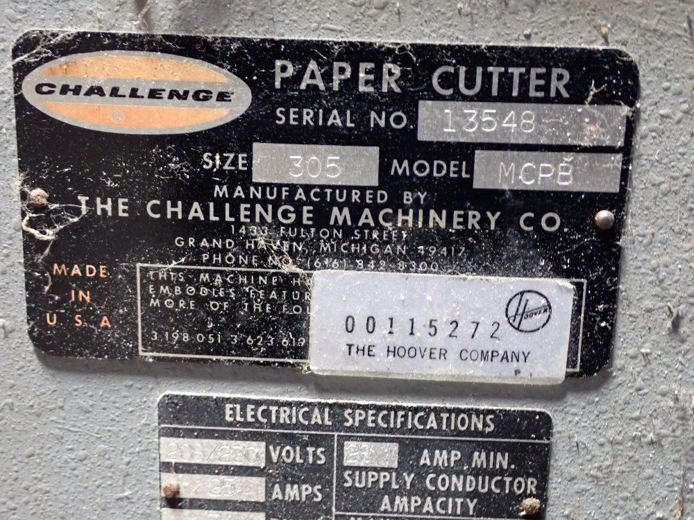 Challenge 30" Paper Cutter - Mcpb