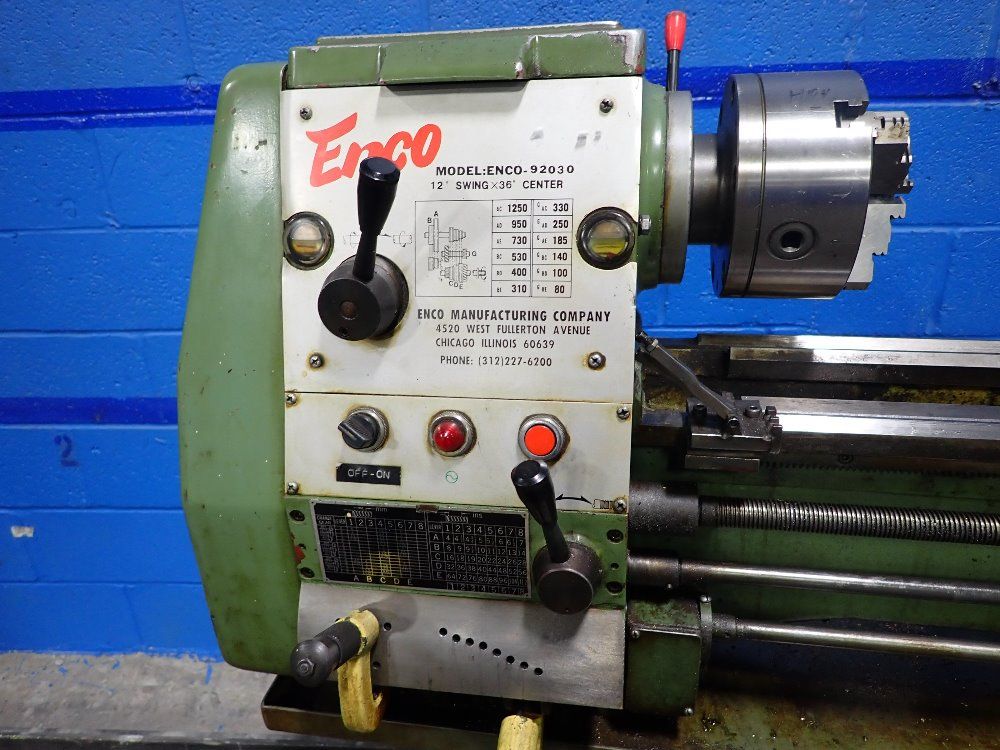 Enco 12" X 16" Lathe - Enco-92030