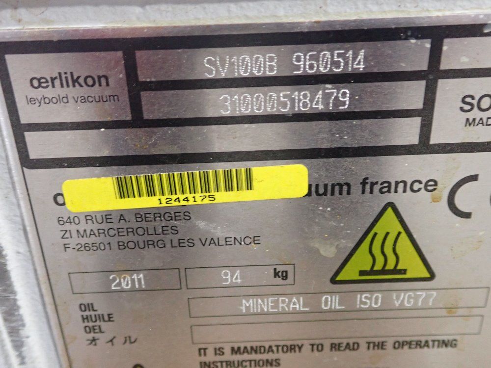 Sogevac Vacuum Pump - 5v100b