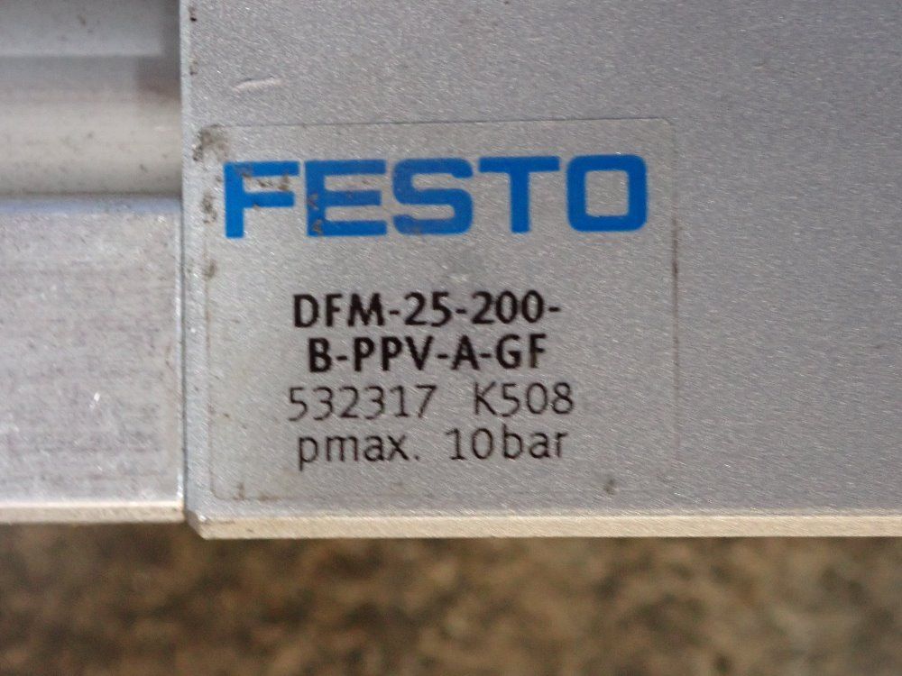 Festo Pneumatic Actuator - Dfm-25-200-b-ppv-a-gf