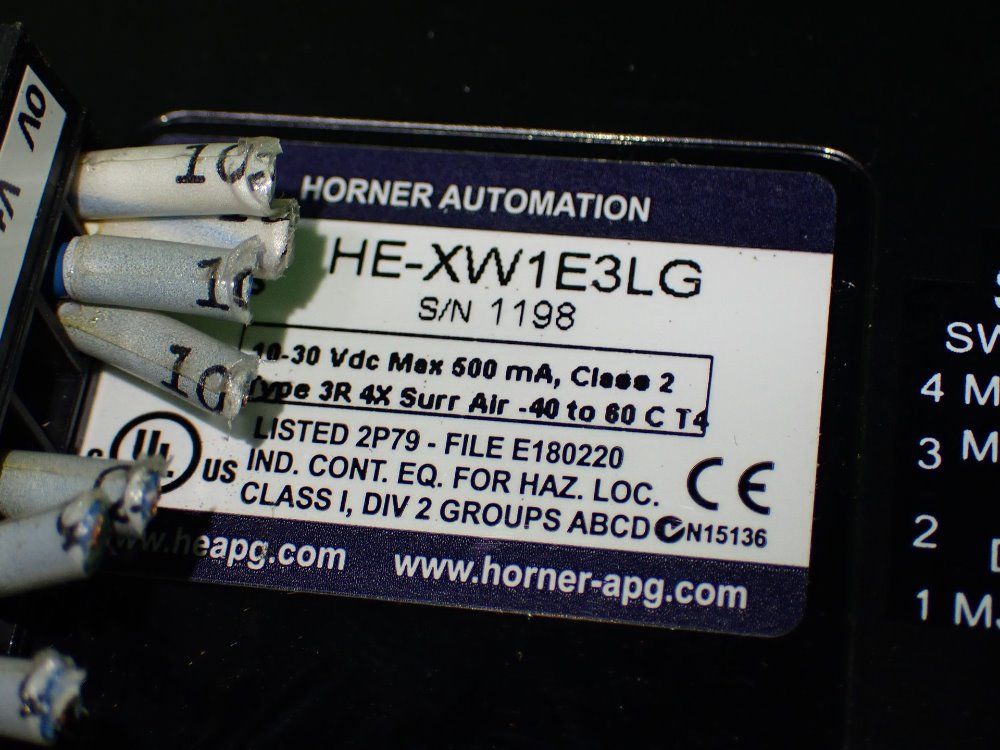 Horner Automation He-xw1e3lg: 10-30vdc Operator Panel Unit. - He-xw1e3lg