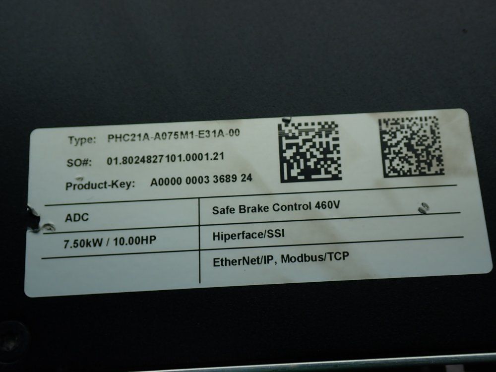 Sew Servodrive Movipro Drive And Application Controller - Phc21a-a075m1-e31a-00