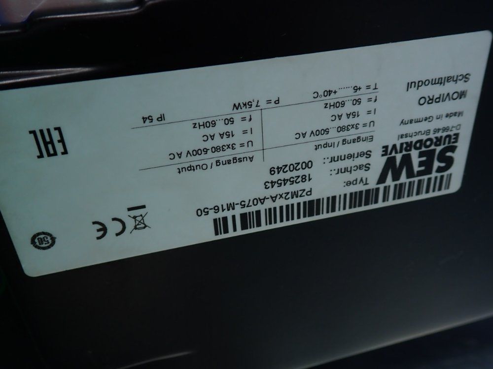 Sew Servodrive Movipro Drive And Application Controller - Phc21a-a075m1-e31a-00