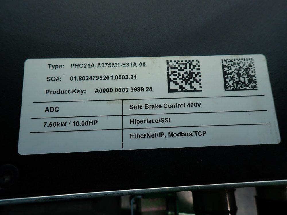 Sew Servodrive Movipro Drive And Application Controller - Phc21a-a075m1-e31a-00