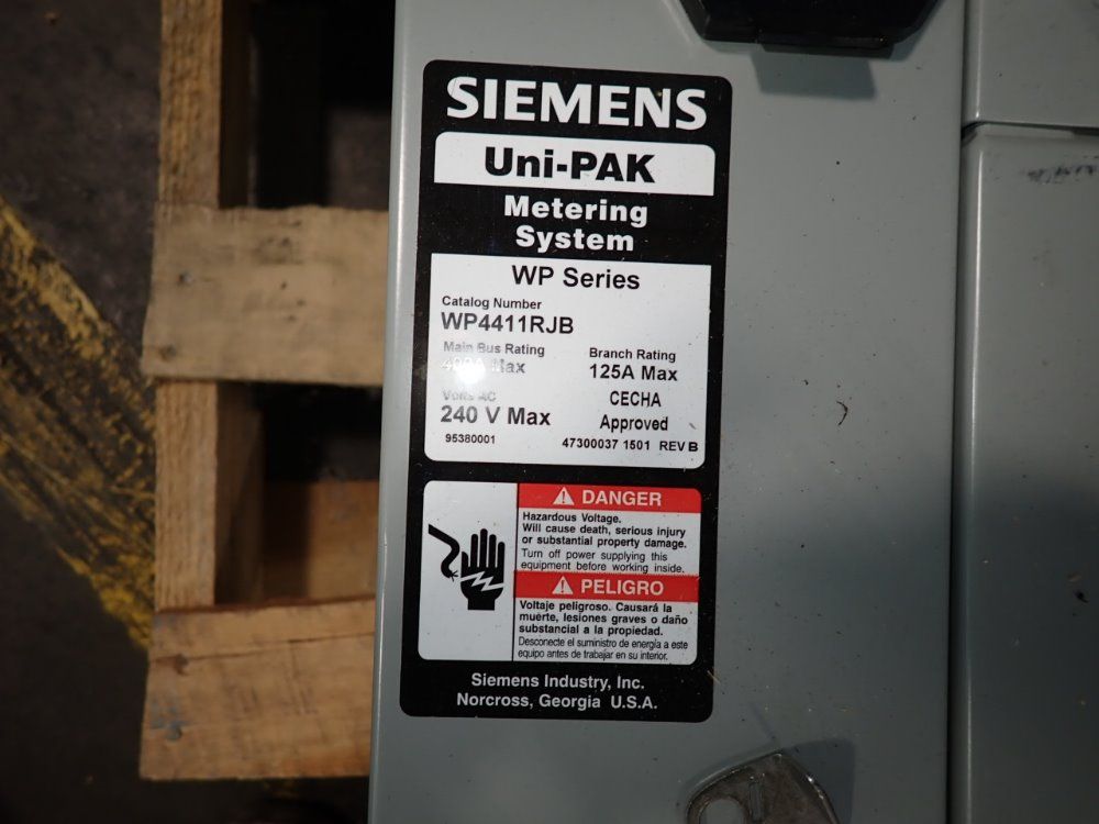 Siemens 400 Amps Metering System - Wp4411rjb