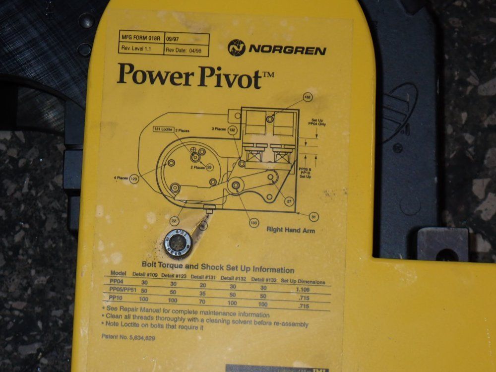 Power Pivot, Norgren Actuator