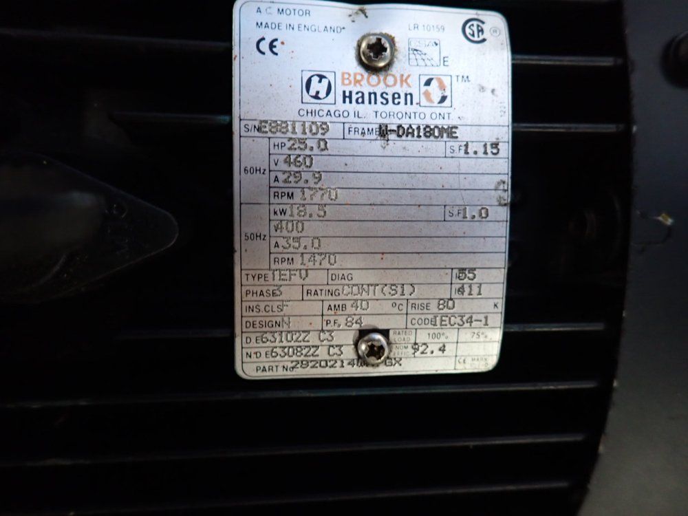 Brook Hansen 25 Hp Motor