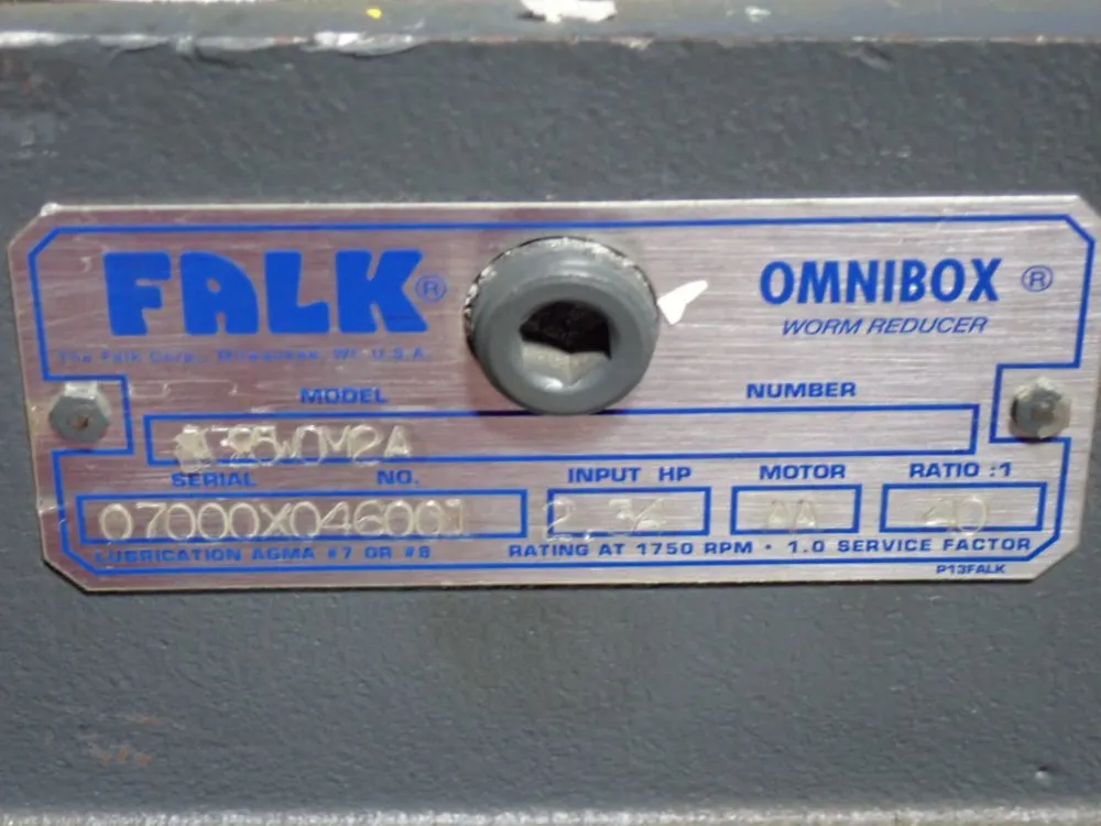 Falk 2.34 Hp Worm Reducer