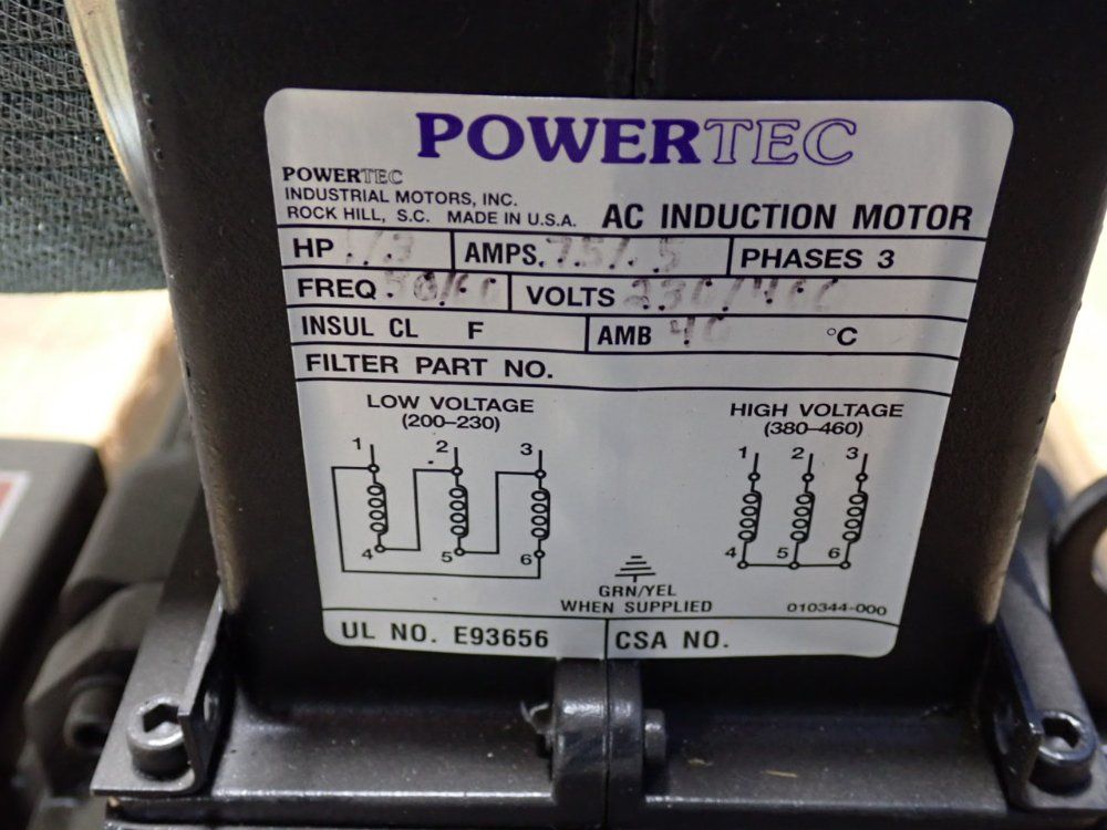Powertec 60 Hp Servo Motor - E213a404906fm11