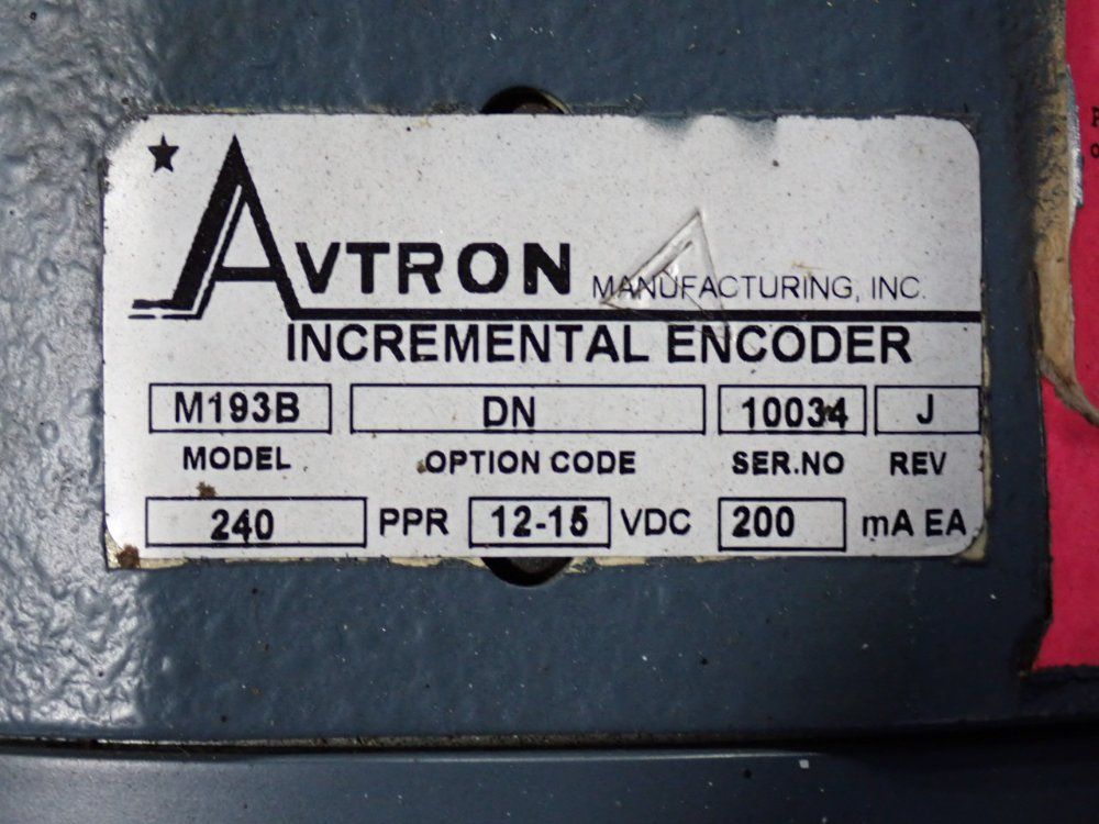Avtron 3 Hp Incremental Encoder - M193b