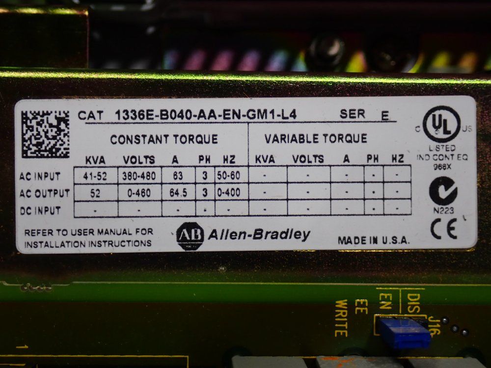 Allen Bradley 41-52 Kva Drive - 1336 Impact