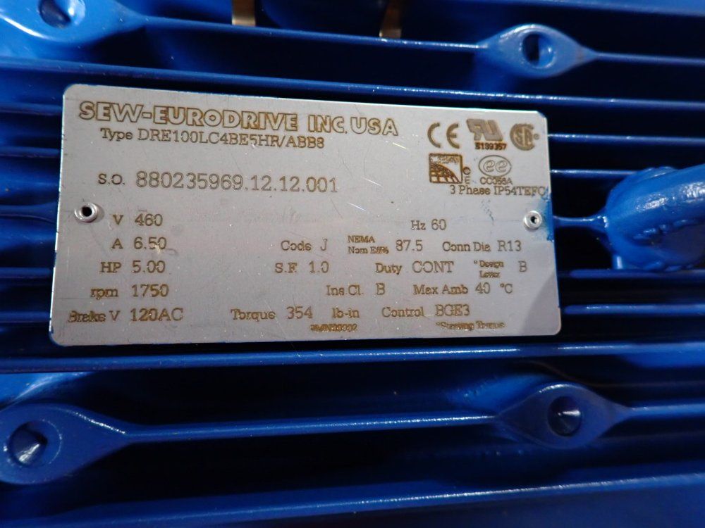 Sew-eurodrive Gear Drive - Fa127/gr77dre100lc4be5hr/abb8