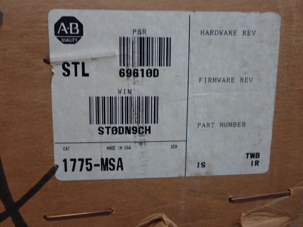 Allen Bradley Memory Module - 1775-msa
