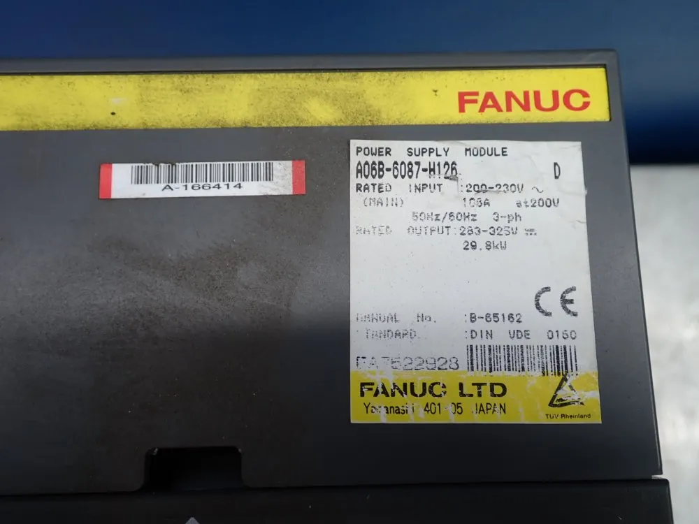 Fanuc Power Supply Module - A06b-6087-h126