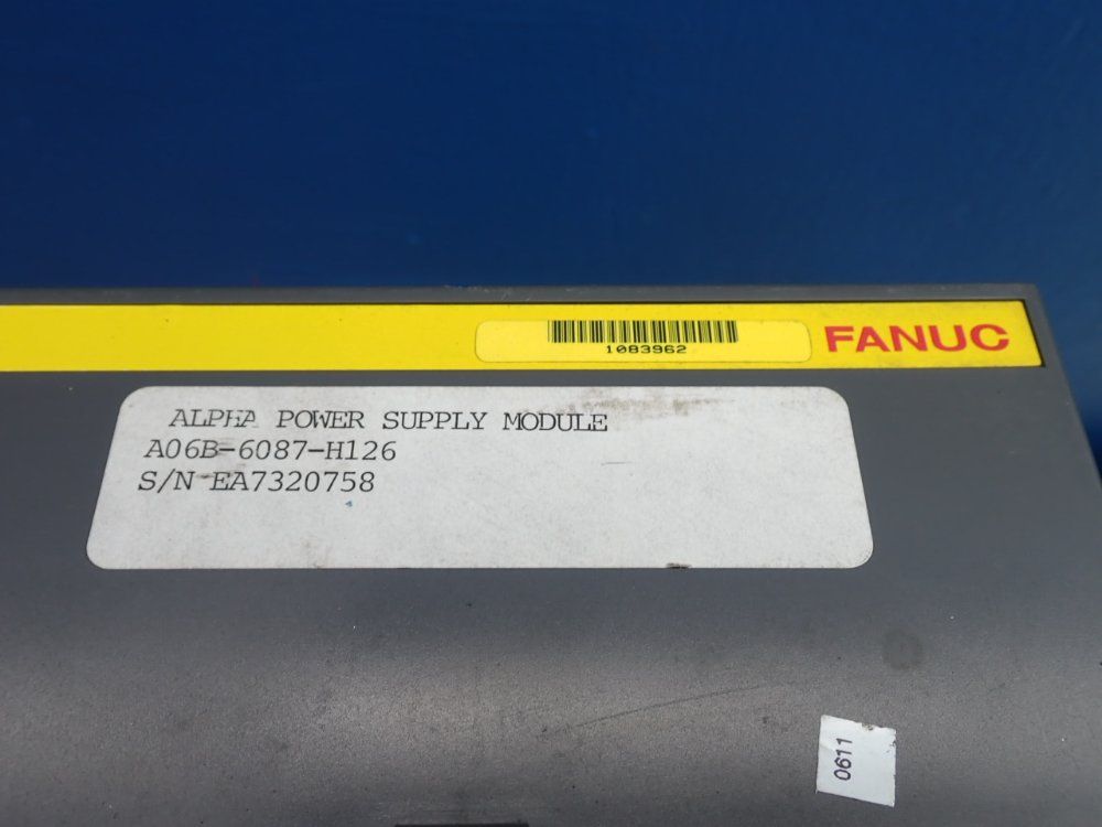 Fanuc Power Supply Module - A06b-6087-h126