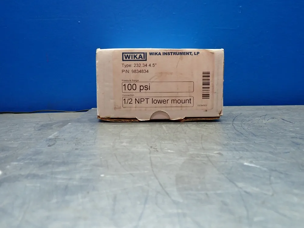 Wika 100psi Xsel Solid Front Process Gauge - 9834834