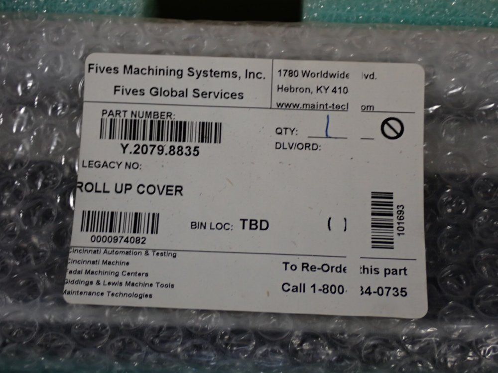 Fives Machining Systems Roll Up Cover
