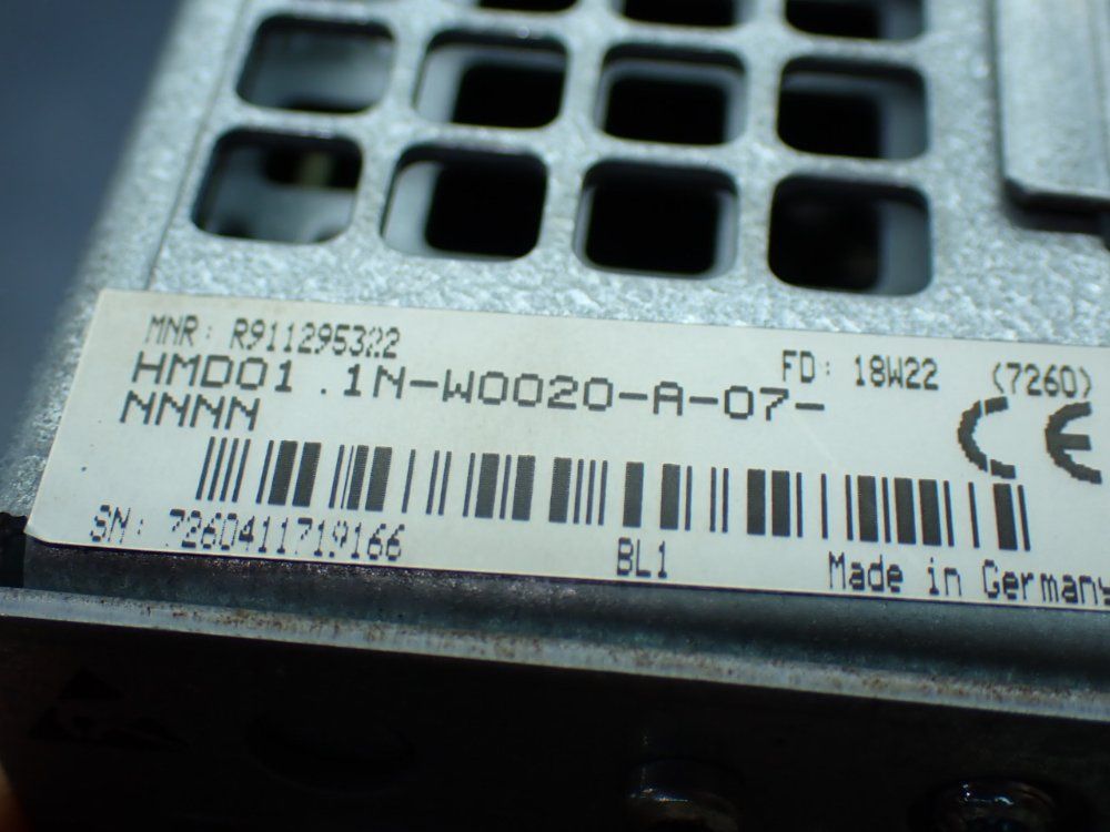 Rexroth Hmd01.1n-w0020-a-07-nnnn Indradrive M Servo Drive Unit - R911308370