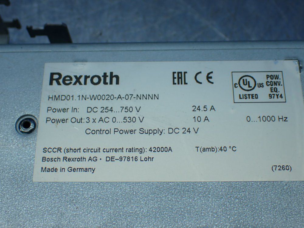 Rexroth Hmd01.1n-w0020-a-07-nnnn Indradrive M Servo Drive Unit - R911308370