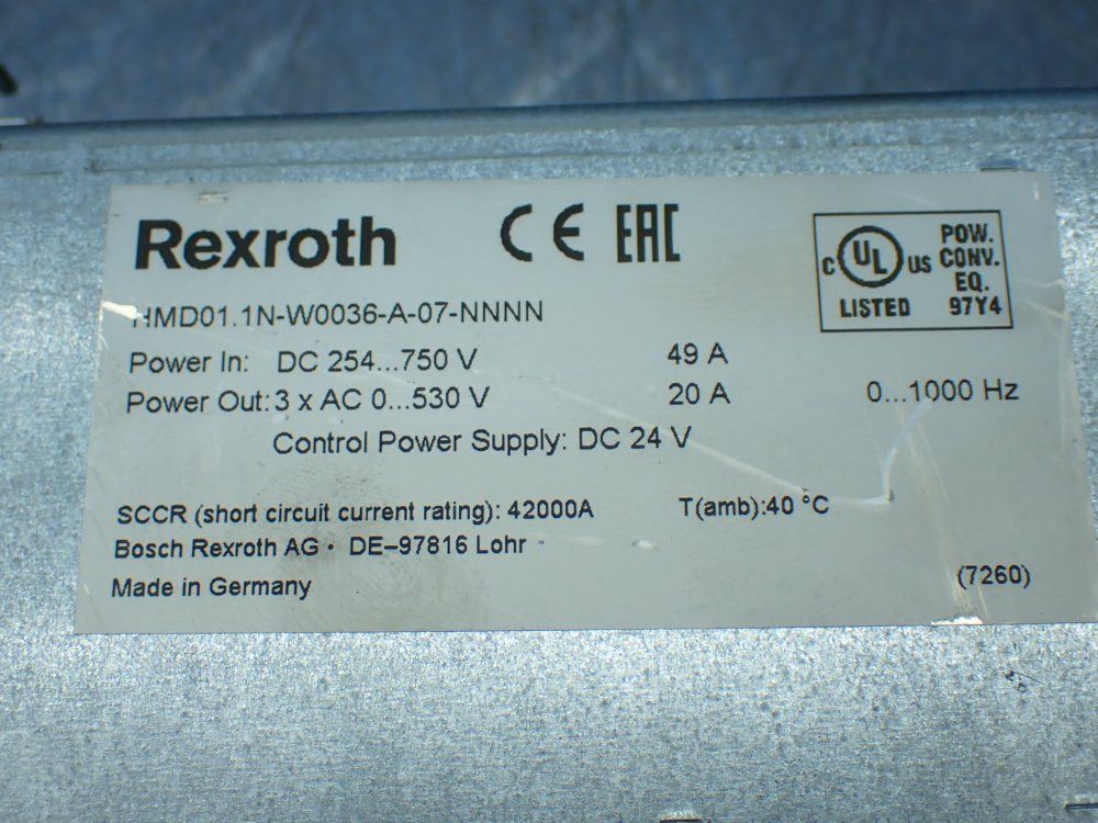 Rexroth Hmd01.1n-w0036-a-07-nnnn Indradrive M Servo Drive Unit - R911305634