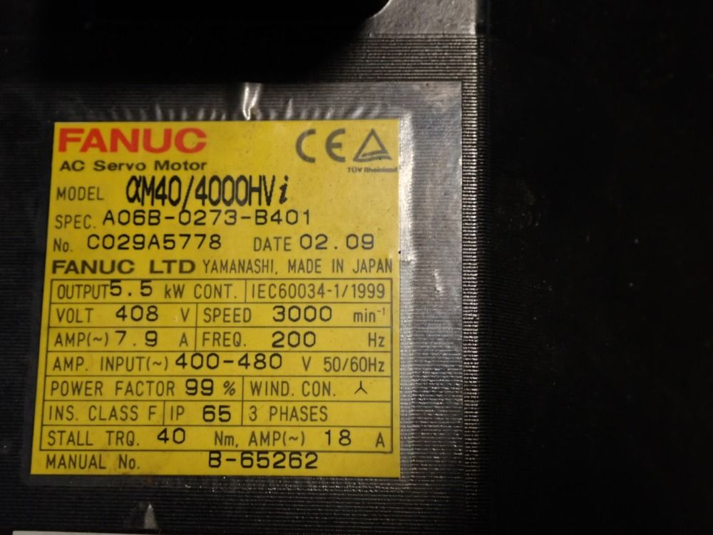 Fanuc Ac Servo Motor - A860-2005-t301