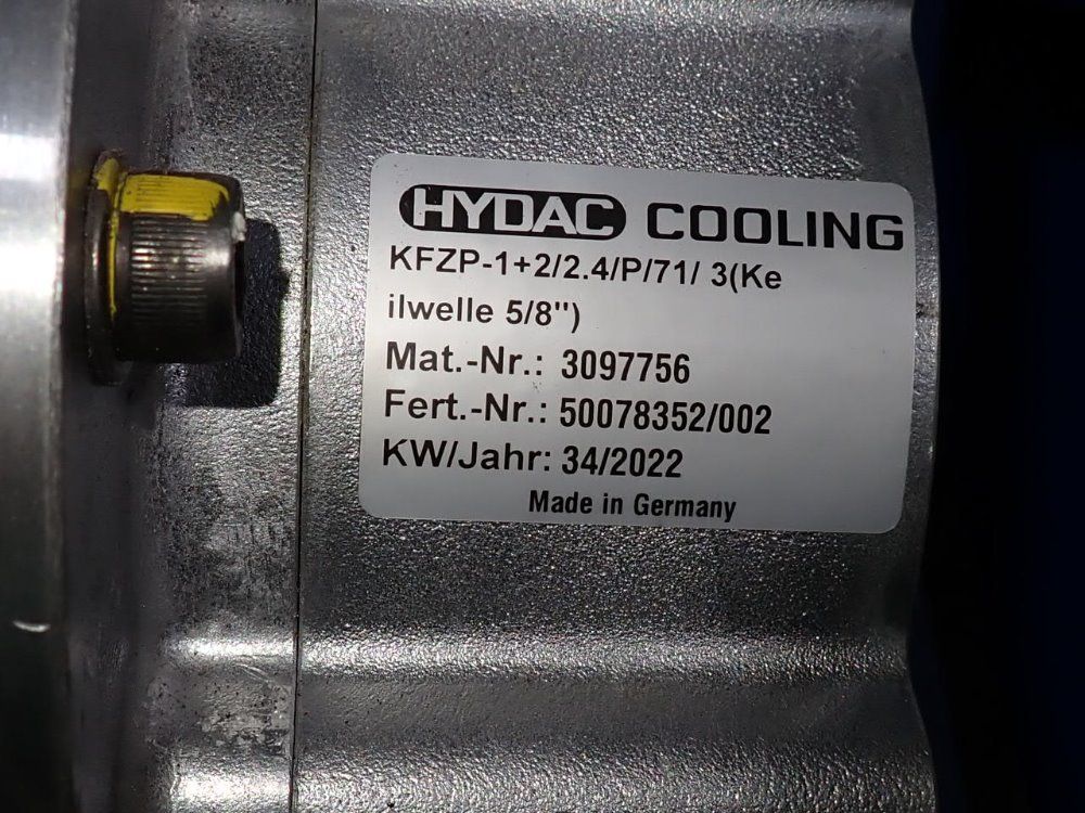Hydac 0.66 Kw Cooling Pump - 3097756