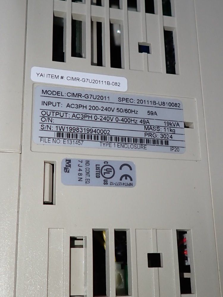 Yaskawa Ac Drive - Cimr-g7u20111b-082