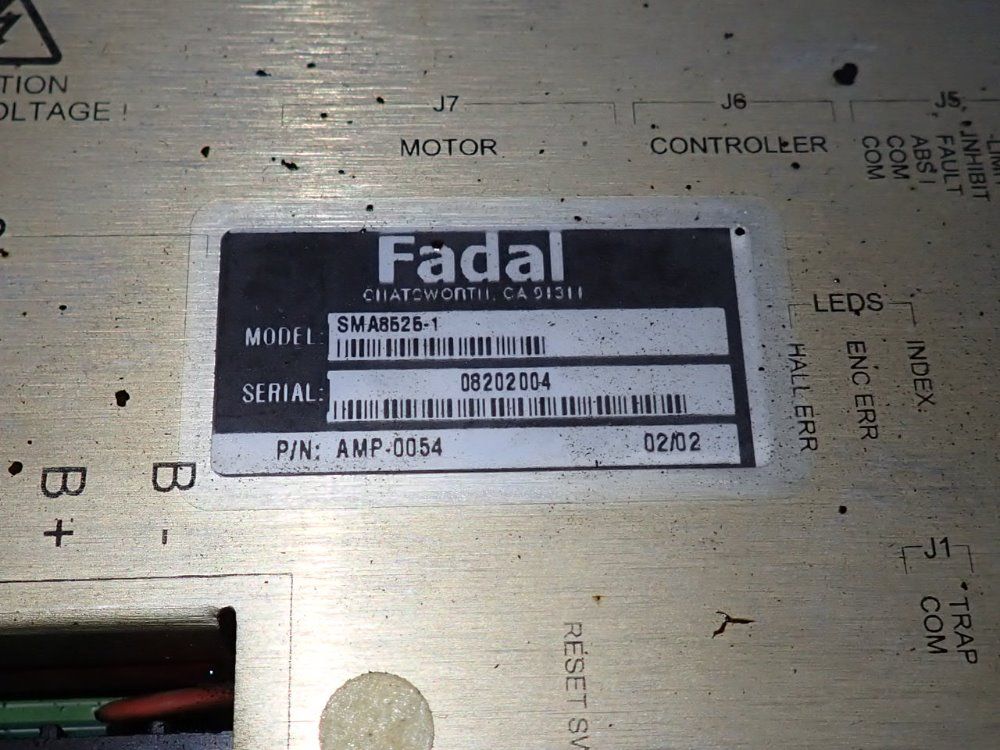 Fadal Digital Ac Brushless Servo Amplifier - Sma8585-1