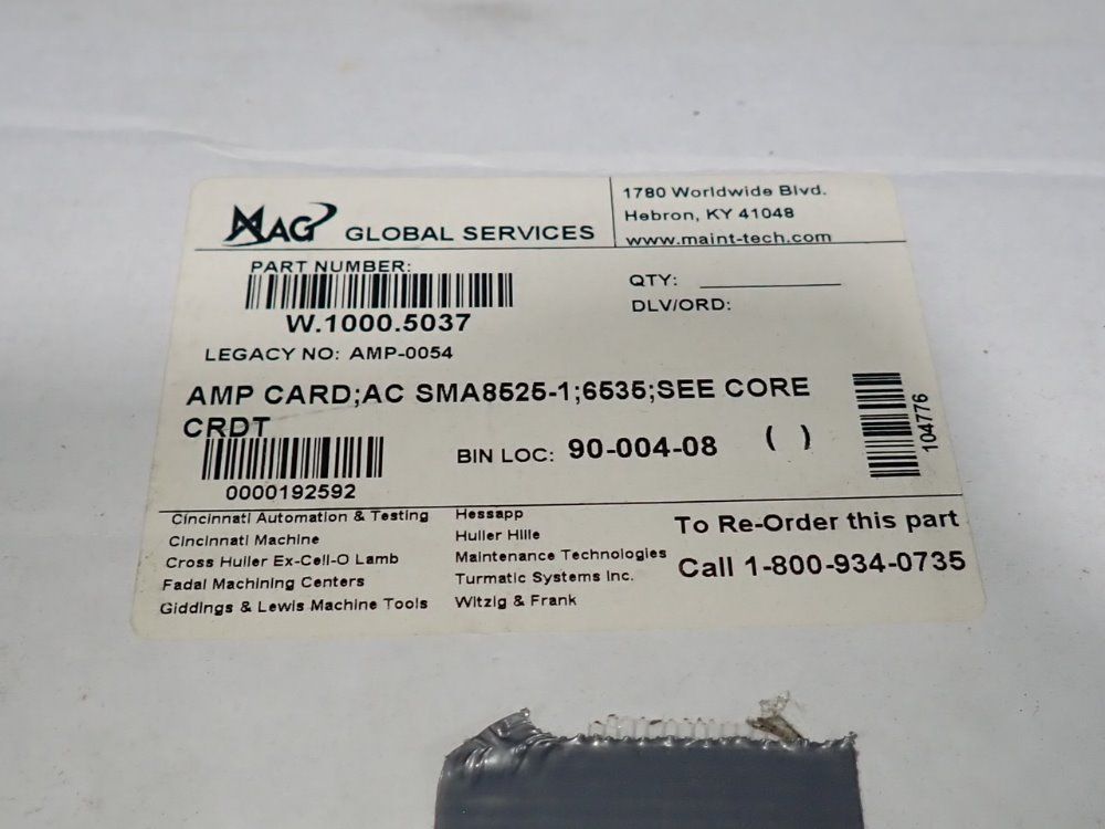 Fadal Digital Ac Brushless Servo Amplifier - Sma8585-1